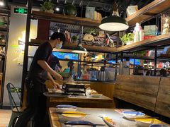 自助取餐区-探鱼·鲜青椒爽麻烤鱼(广州花都来又来店)