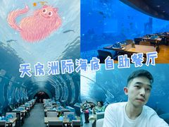 -海棠湾洲际-涛·海底餐厅·美人鱼·自助餐·海底隧道