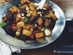 杏鲍菇炒牛肉粒-蚝得喜海鲜(东城店)