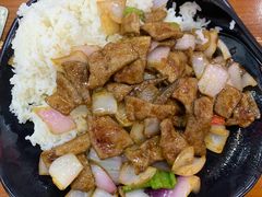 炒猪肝盖浇饭-台州老六海鲜面馆(上南总店)