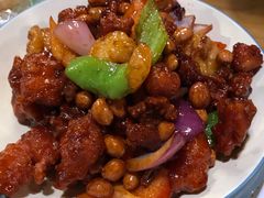 椒香虾仁爆鸡球-陈傻子餐厅(世纪都会店)