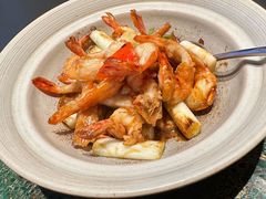 石锅烧海花竹虾-曾宴·楚菜(湖北省博物馆店)