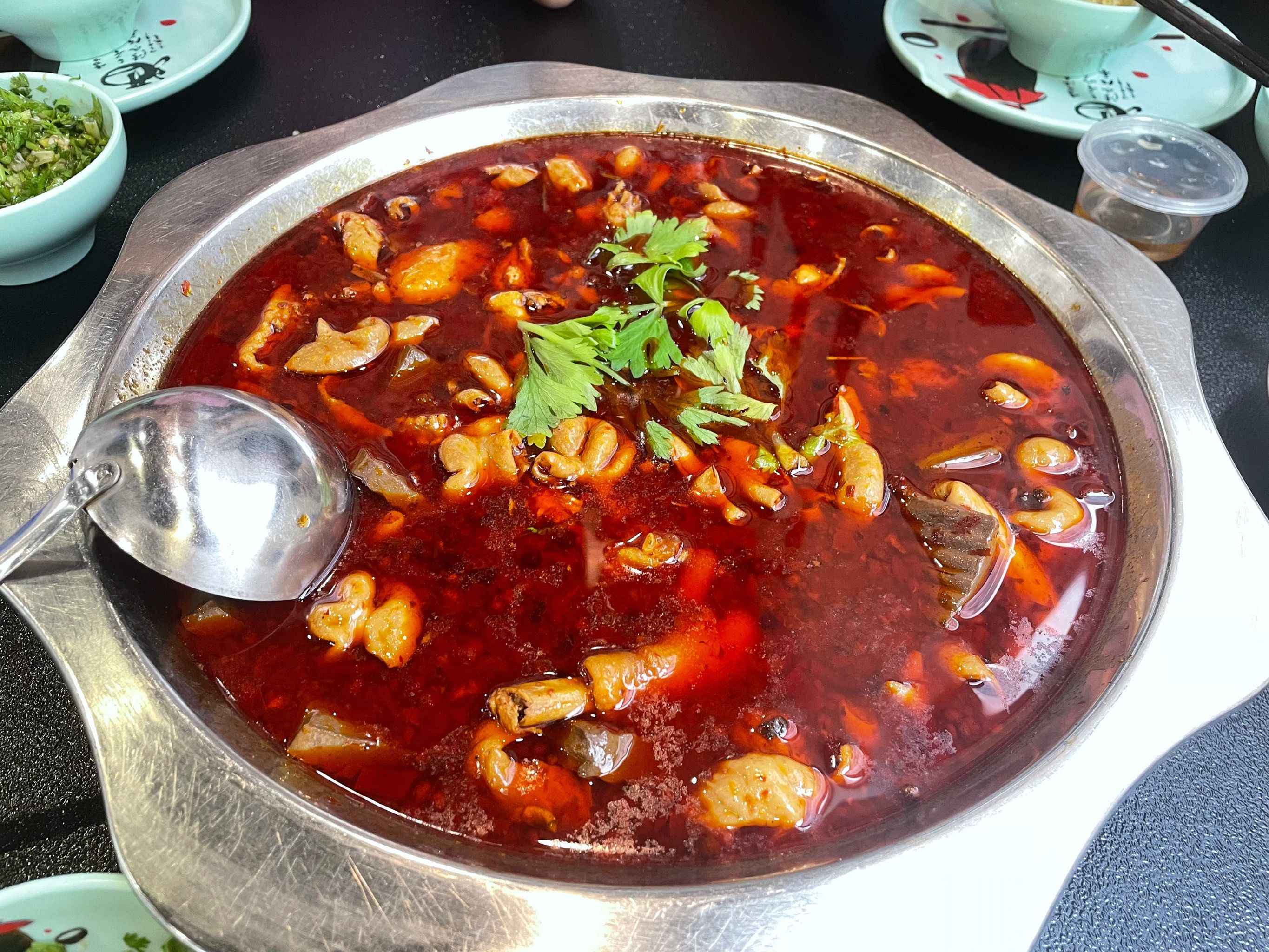 久违的肥肠鸡火锅