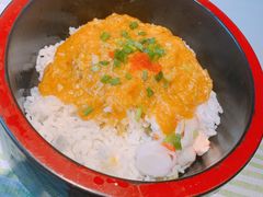 秘制蟹黄扣饭-三号码头罗氏虾小馆