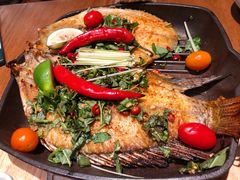 烤罗非鱼-云海肴·汽锅鸡·云南代表菜(天山百盛优客店)