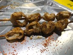烤肥肠-老红桥炸灌肠牛肚锅烧烤(定福庄店)