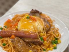 沙丹猪扒意粉-喜莲咖啡