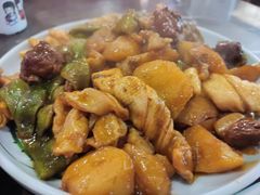 排骨豆角土豆粘卷子-粗粮人家·东北菜(洋桥店)