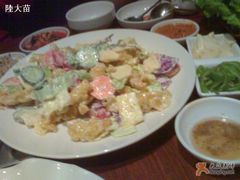 雞塊水果色拉-郑阿姨的家·이모네·韩料&烤肉(武川路店)