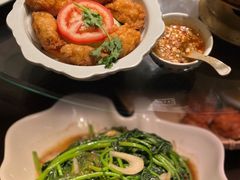 马拉盏炒通菜-大头虾越式风味餐厅(光明广场店)