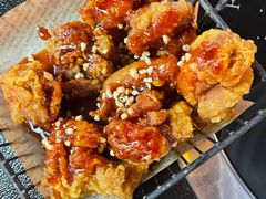 甜辣原味双拼炸鸡-包装马车·韩国料理·포장마차