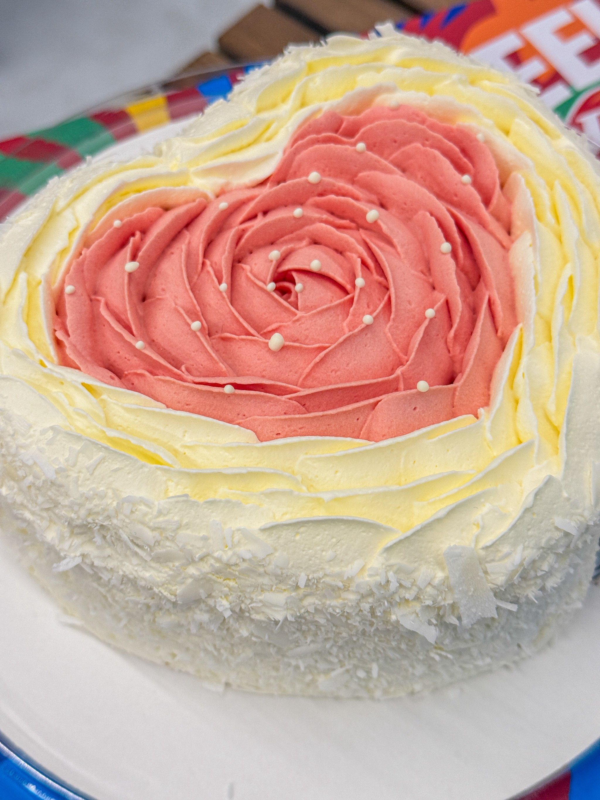 dq渐变玫瑰爱心冰激凌蛋糕,甜蜜暴击来啦