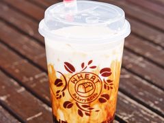 手炒黑糖脏脏茶-原麦世家(莱蒙店)