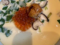 鱼肝鱼籽茶碗蒸-梅丘·寿司の美登利(银座店)