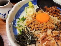 纳豆冷荞麦面-纹兵卫手打荞麦面日料(虹桥本店)