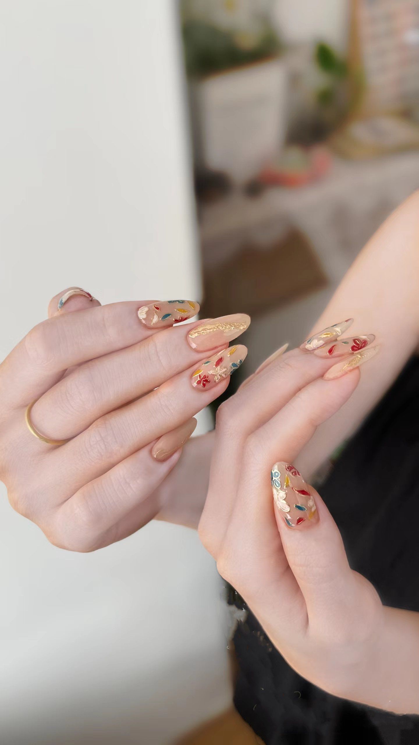 中国风珐琅美甲