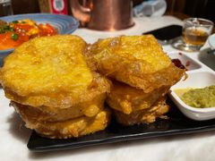 鸡蛋裹炸馒头片-小吊梨汤·北京菜·烤鸭(鸟巢店)