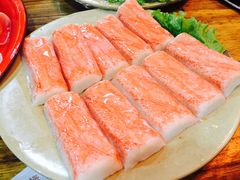 招牌生吃蟹肉-东镇老火锅(长春路首店)