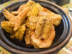 咸蛋黄焗虾-芳姨广东砂锅粥(张庄路店)