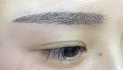 刚刚做好韩式飘眉-平萍纹绣韩式半永久定妆