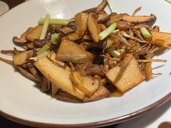 香炒茶树菇-绿茶餐厅(华联万柳店)