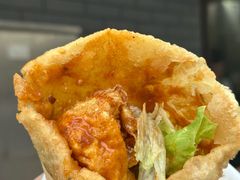 -小红车炸蛋葱油饼