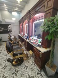 -595barbershop美式油头