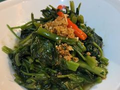 秘制虾酱炒空心菜-帕蓝·暹罗料理(大学路店)