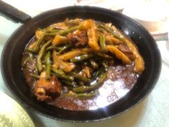 排骨扁豆焖卷子-山乡农家院(海淀区西北旺店)