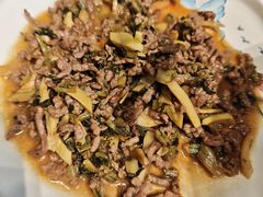 雪菜牛肉丝-食光慢宴·安吉土菜馆