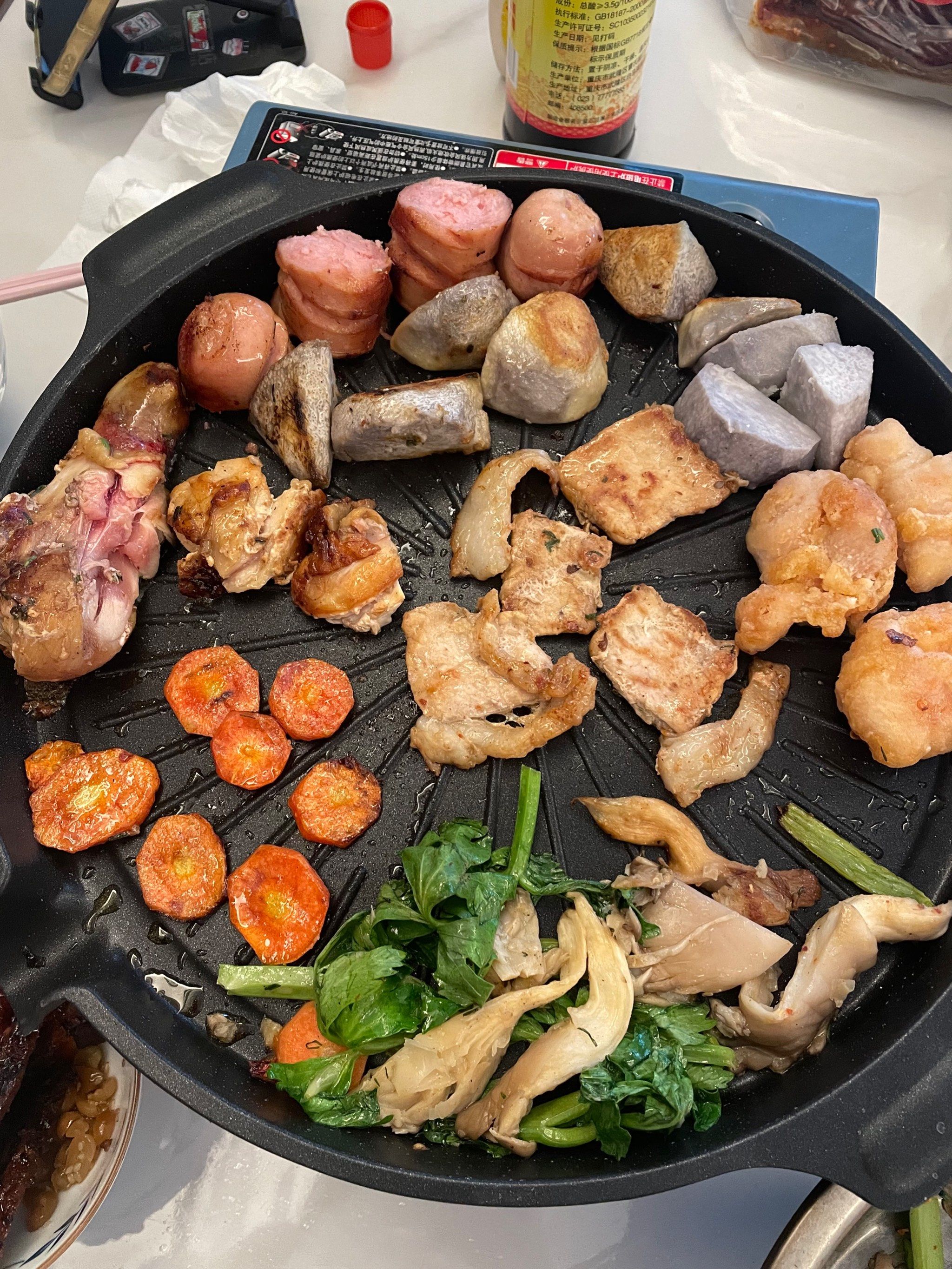 在家里烤肉吃吃