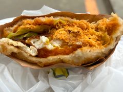-小红车炸蛋葱油饼