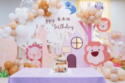-11 Baby百日宴生日气球创意布置