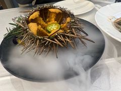 生吃活海胆-品海楼·大连海胆锅贴馆(东港店)