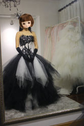 领先潮流的黑白款，绝对惊艳！-LANYI COUTURE高级婚纱礼服改衣店