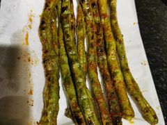 烤豆角-小桂林烧鸽子
