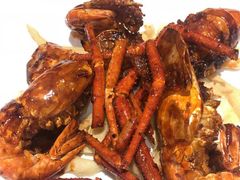 干煎美极罗氏虾-猪肉婆私房菜(华侨城店)