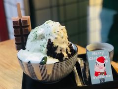 抹茶生乳かき氷-WONDER ICE 萬得冰田(建設路总店)