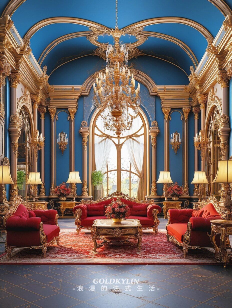 独栋法式宫廷风的别墅