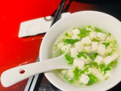 荠菜瑶柱豆腐羹-上海老饭店(豫园店)