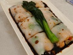 菜心粒鲜虾肠-畔山酒店中餐厅