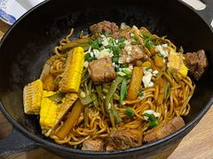 精选肋排焖面-金豆角砂锅焖面(安贞店)