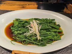 炝拌丝瓜尖-北平盛世·新京菜·北京烤鸭(劲松·双井店)