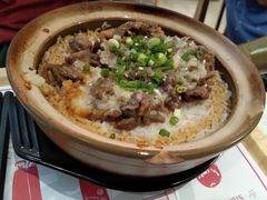 姜葱牛肉煲仔饭-膳心记-明火四宝煲仔饭(燕南店)