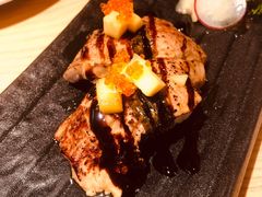 芒果厚肝握寿司-大和食乐·鲜和牛酸汤火锅(环宇荟店)