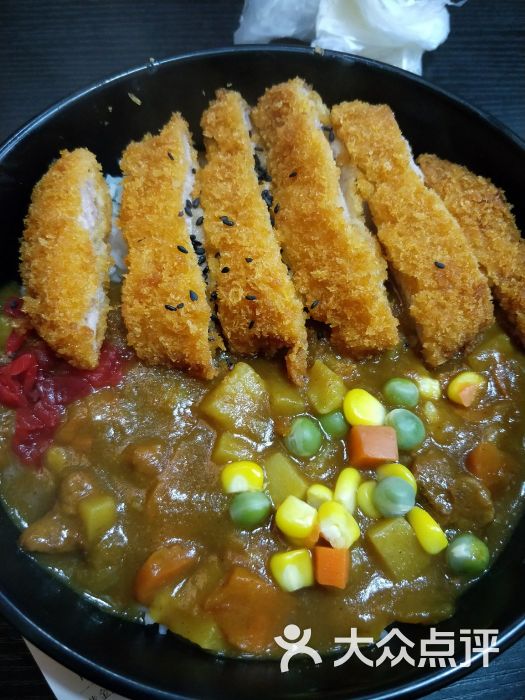 猪排咖喱牛丼