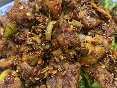 孜然羊肉-北大地皖峰饭馆