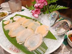 生猛鲍鱼片-禄婶鸡煲·打边炉