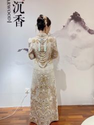 -懿沉香中式嫁衣礼服秀禾服龙凤褂马来褂旗袍总店