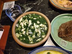 荠菜虾仁嫩豆腐-兰溪小馆(东直门簋街店)